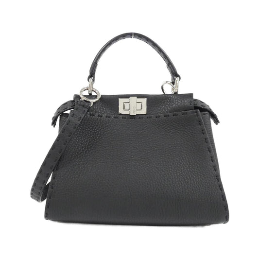 Fendi Peekaboo Leather Red Handbag Style 19