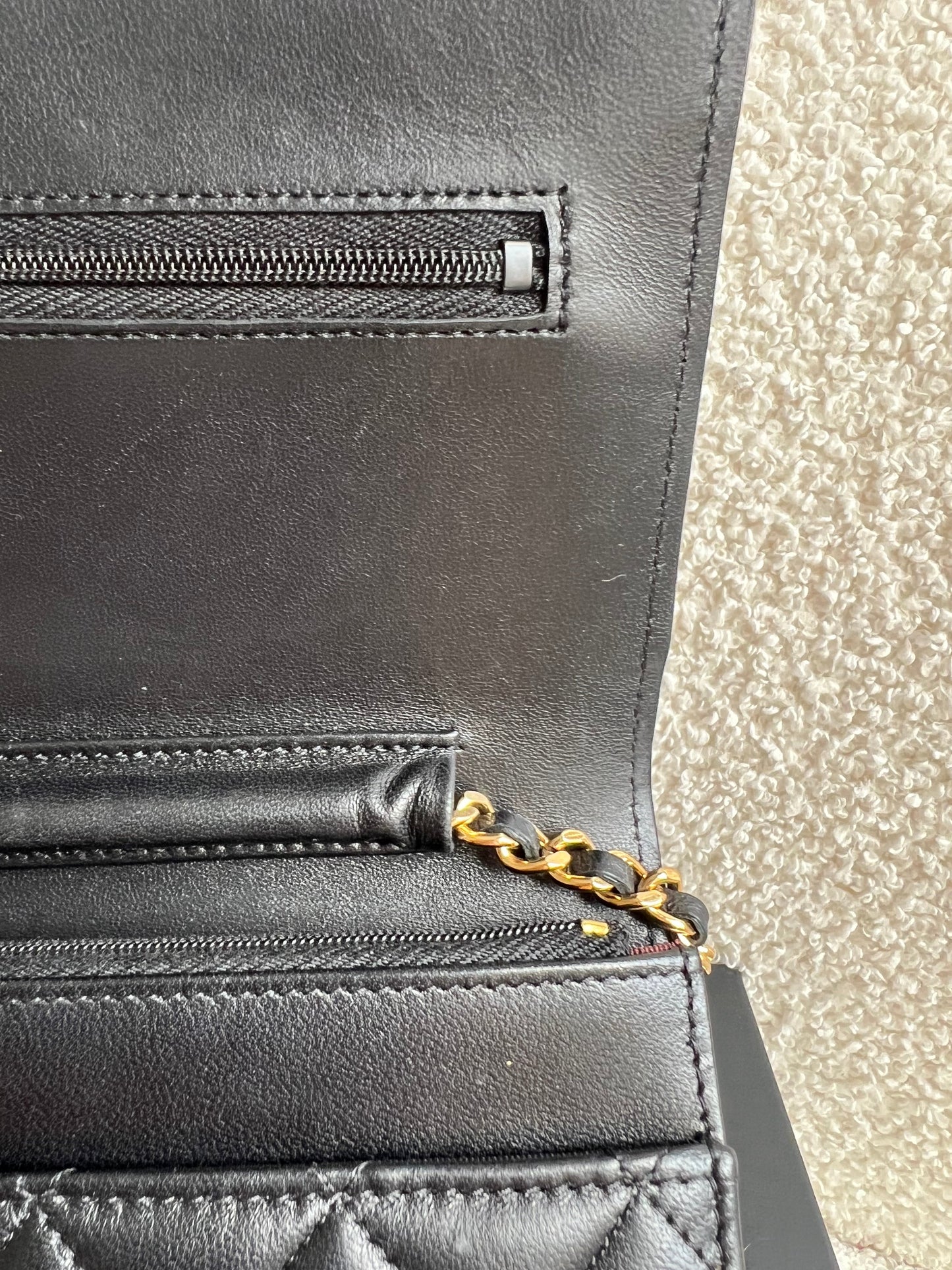 Chanel Wallet on Chain in Black Lambskin Gold Hardware (RRP £2,930)