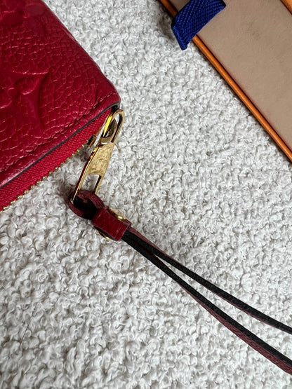 Louis Vuitton Zippy Wallet in Red Empreinte (RRP £740)
