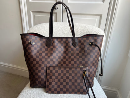 Louis Vuitton Neverfull GM Damier Ebene Cherry Interior (RRP £1,500)