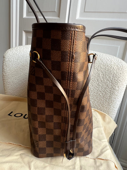 Louis Vuitton Neverfull MM Damier Ebene Rose Ballerine (RRP £1470)