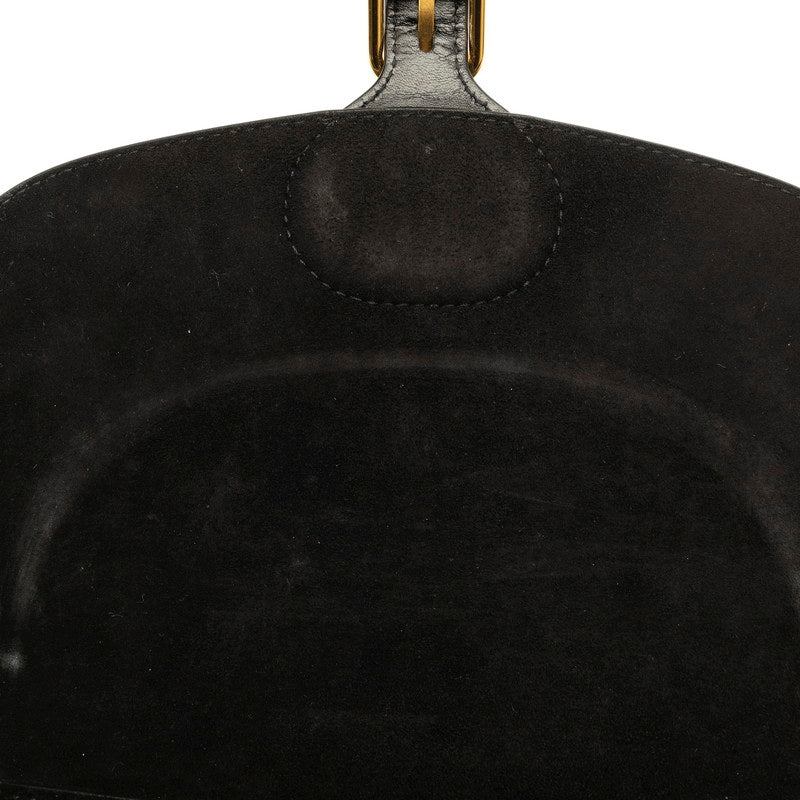 Christian Dior Shoulder Bag Crossbody Bag Black Calf Leather M9319UMOL