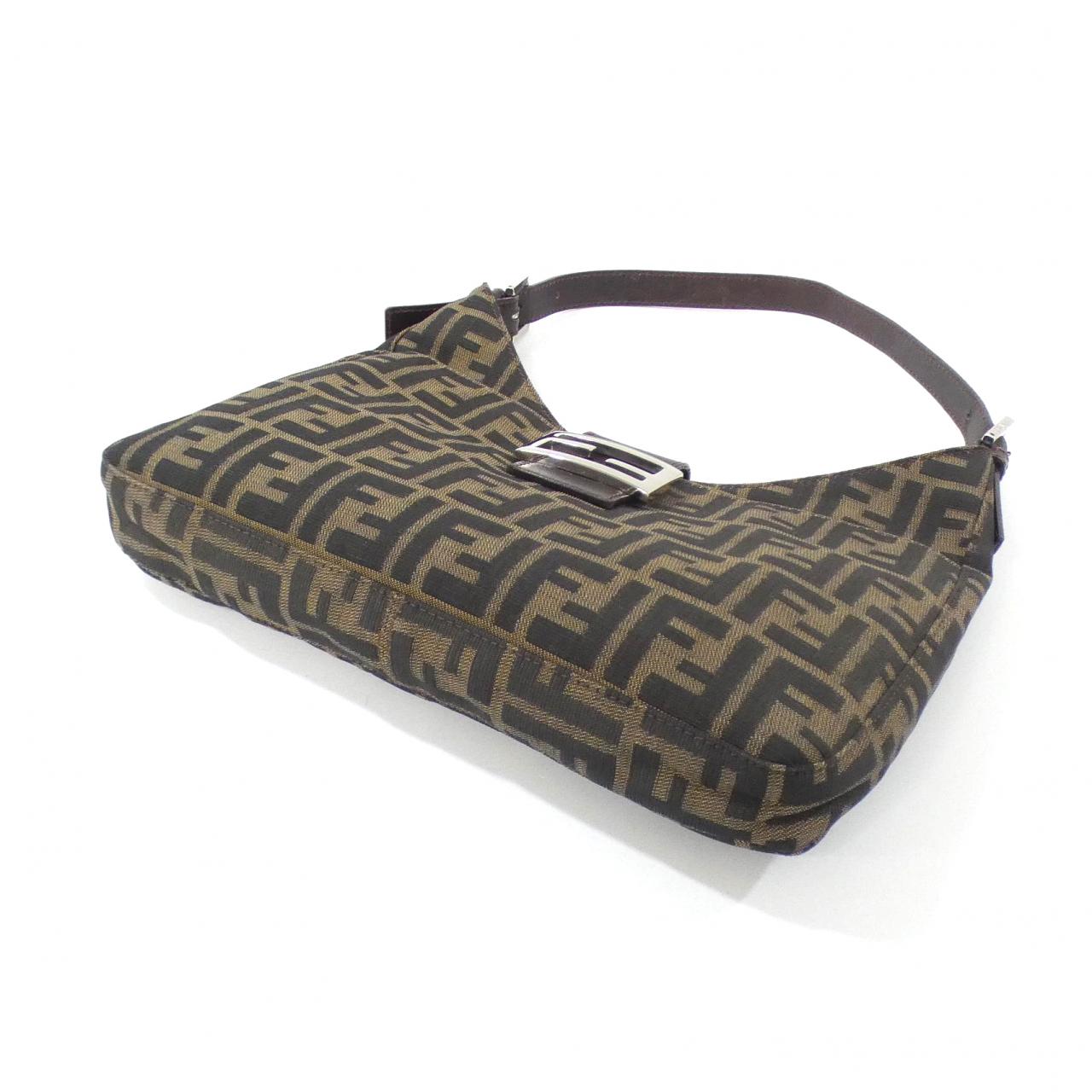 Fendi Luxury Canvas Red Shoulder Bag Style 53