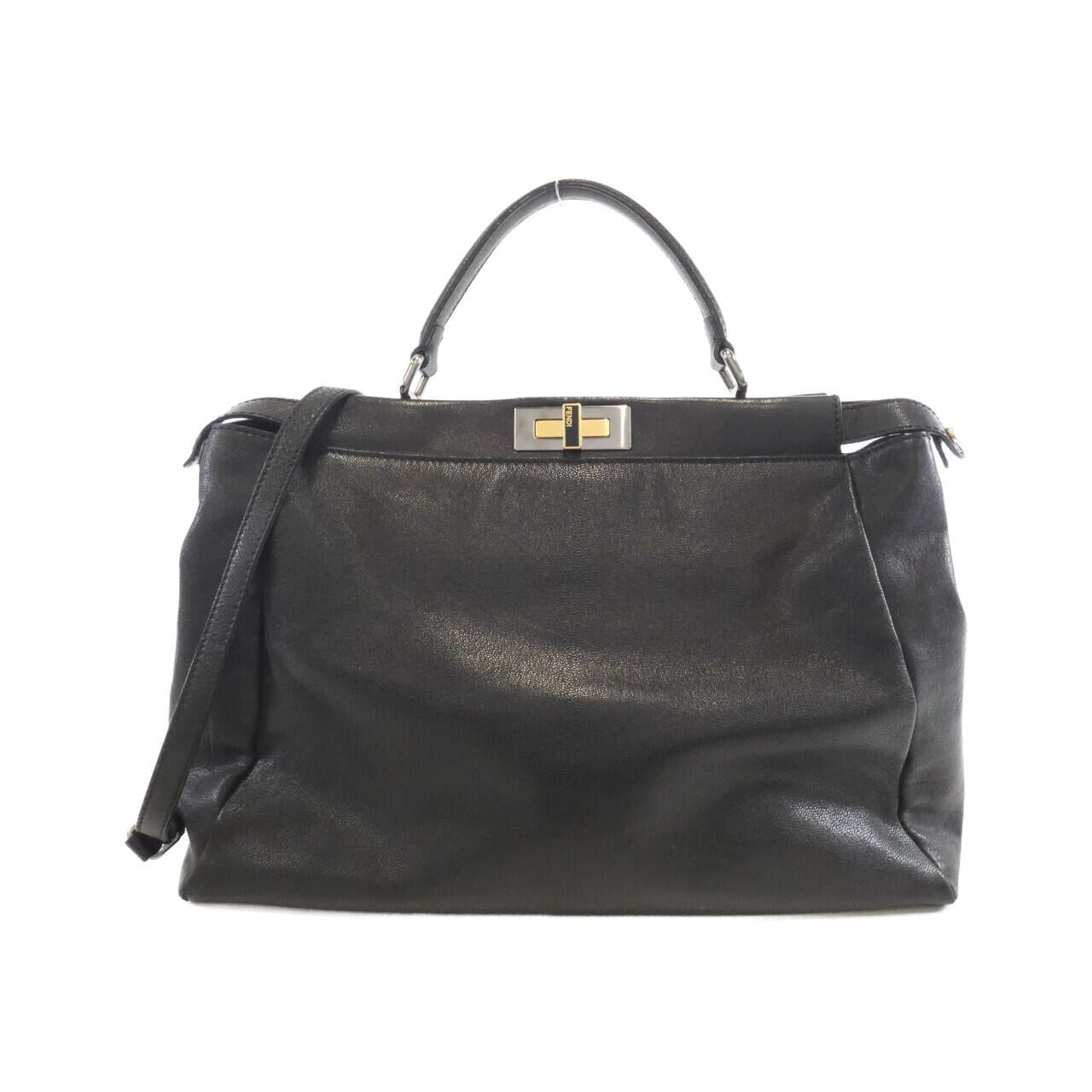 Fendi Peekaboo Leather Red Handbag Style 15