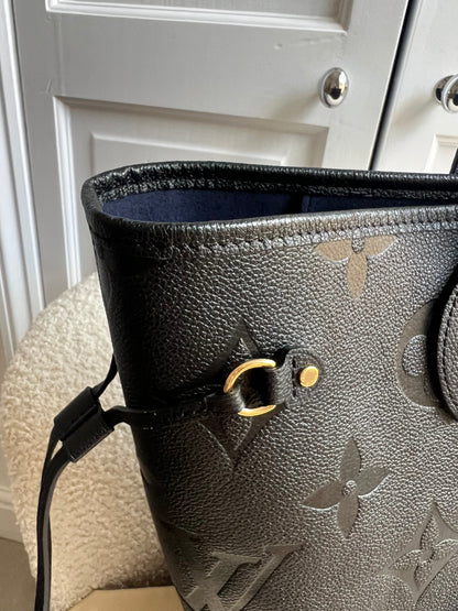 Louis Vuitton Neverfull MM Black Empreinte (RRP £2,010)