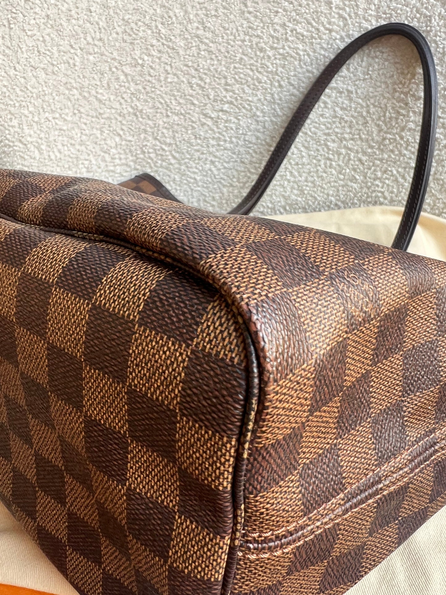Louis Vuitton Neverfull MM Damier Ebene Rose Ballerine (RRP £1470)