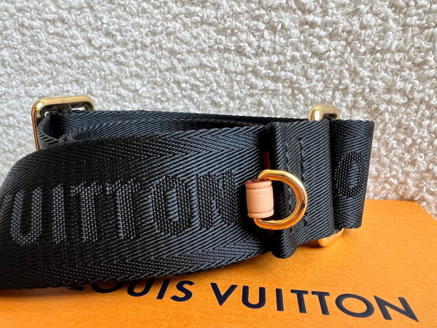 Louis Vuitton Black Canvas Bandouliere Strap
