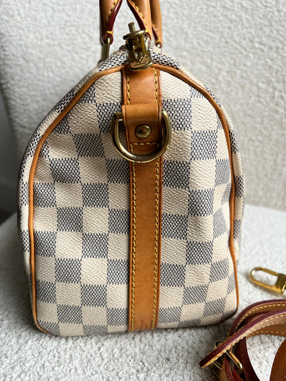 Louis Vuitton Speedy 25 Bandouliere Damier Azur (RRP £1,440)