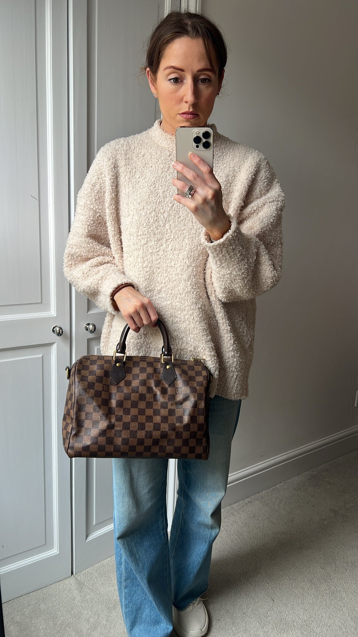 Louis Vuitton Speedy Bandouliere 30 Damier Ebene (RRP £1490)