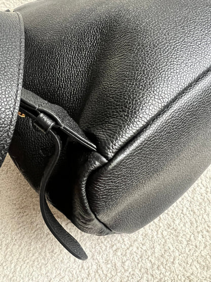 Louis Vuitton Sarbonne Backpack Black Empreinte