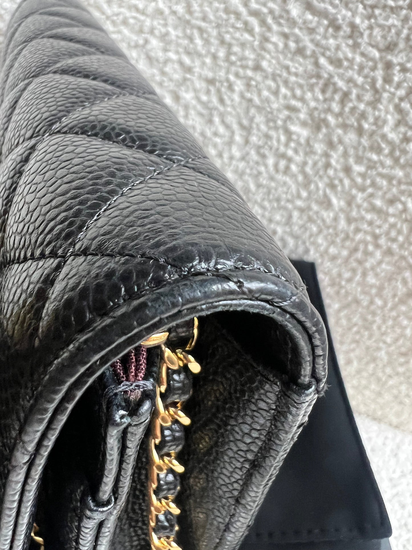 Chanel Black Caviar Wallet on Chain (RRP £2,930)