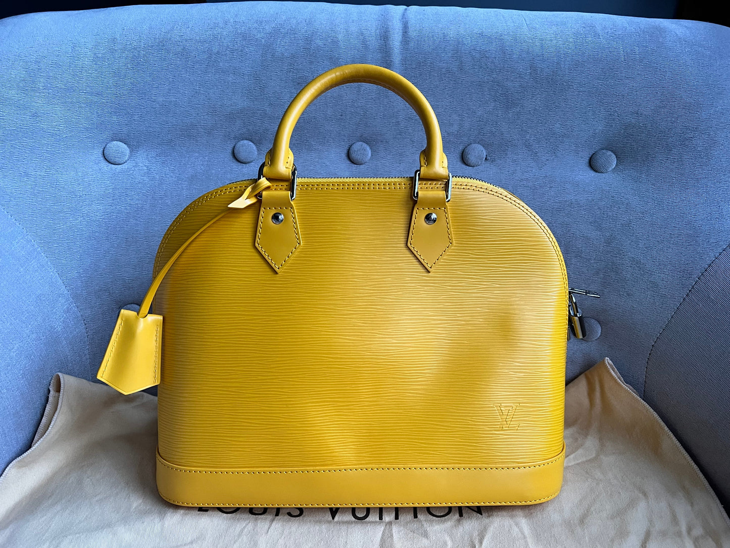 Louis Vuitton Alma PM Citron Yellow Epi (RRP £1780)