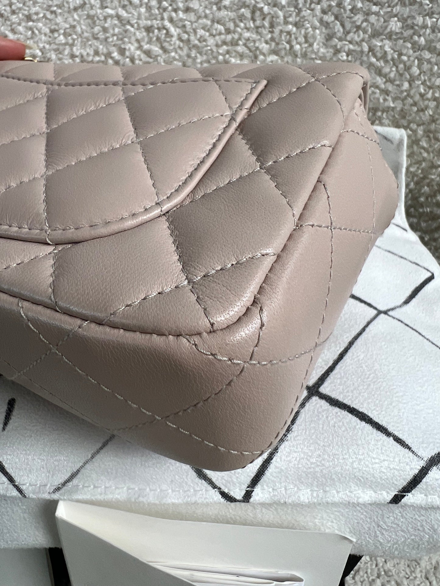 Chanel Mini Rectangular Classic Flap in Lambskin (RRP £4,390)