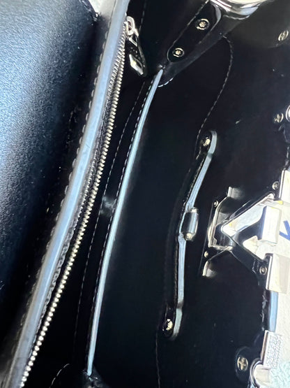 Louis Vuitton Capucines BB in Black with Crystal Flowers (RRP £5350)