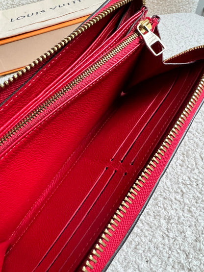 Louis Vuitton Zippy Wallet in Red Empreinte (RRP £740)