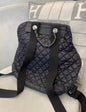 Chanel Coco Neige Front Pocket Backpack Shearling With Quilted Nylon