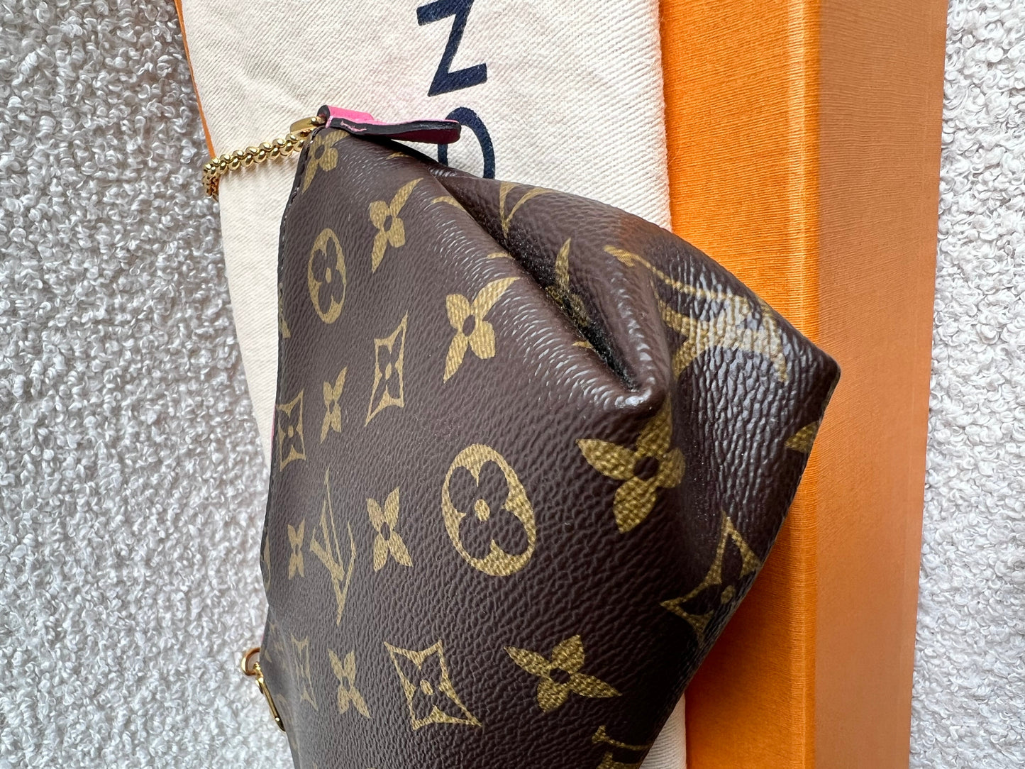 Louis Vuitton Pink and Monogram Pallas Pochette