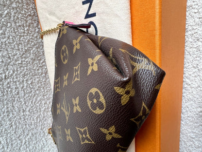 Louis Vuitton Pink and Monogram Pallas Pochette