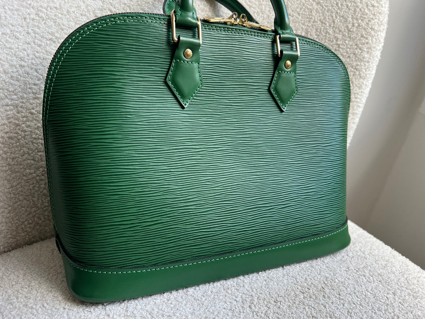 Louis Vuitton Alma PM Green Epi