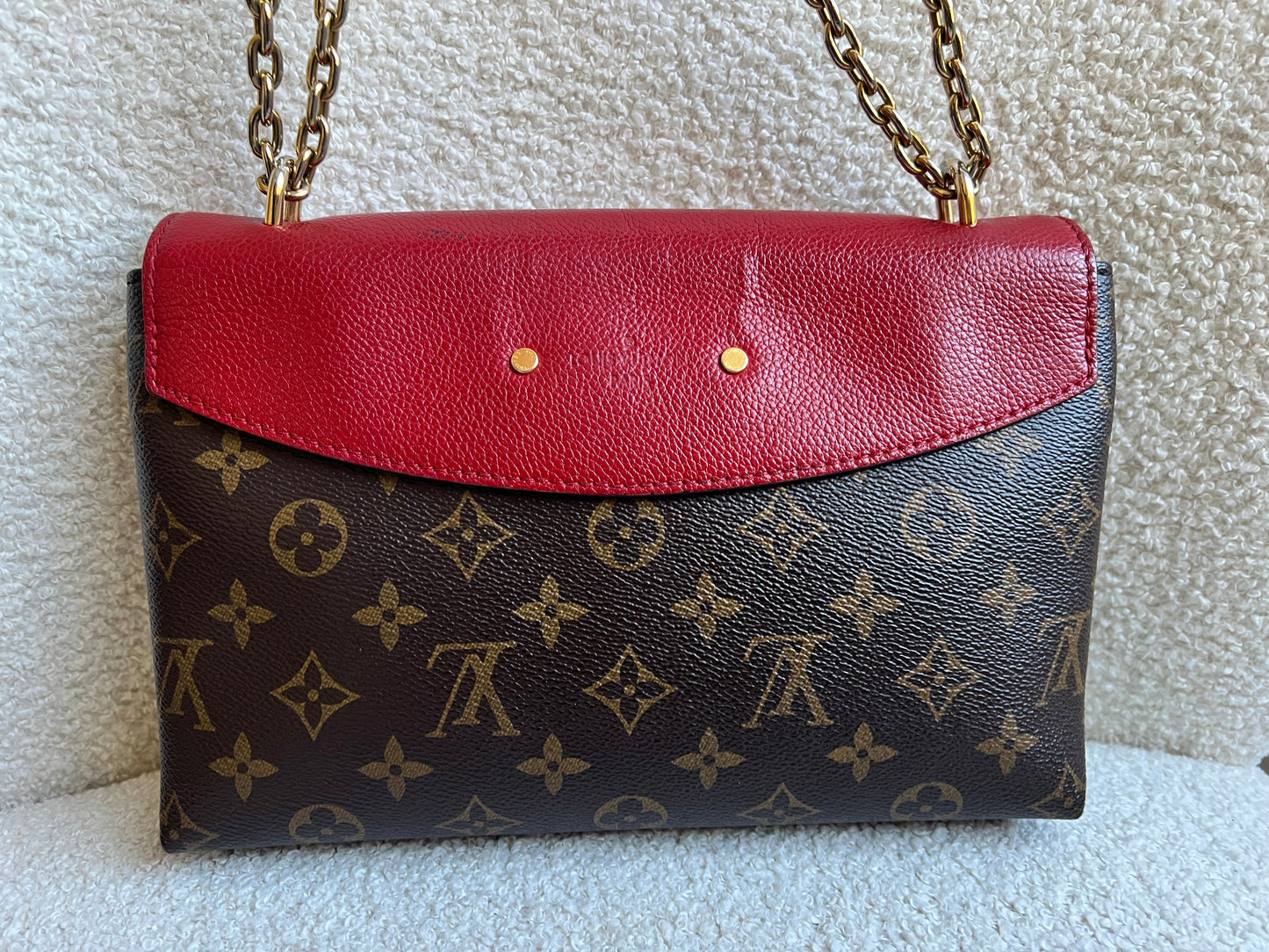 Louis Vuitton Saint Placide Monogram Red