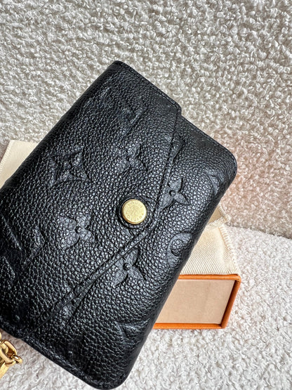 Louis Vuitton Key Pouch Black Empreinte