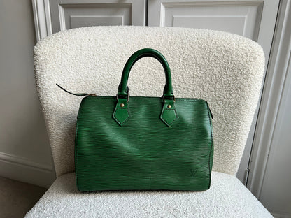Louis Vuitton Speedy 30 Green Epi