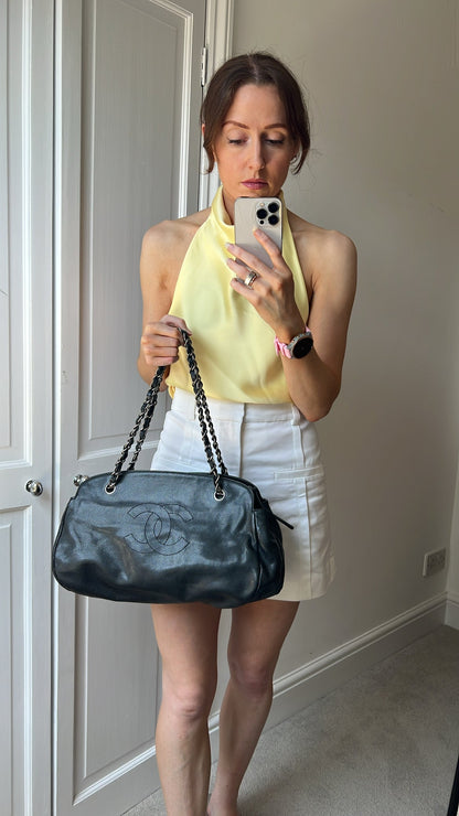 Chanel Vintage Caviar Timeless CC Chain Tote