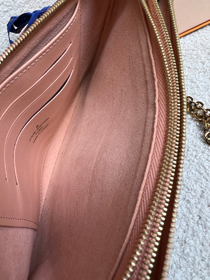 Louis Vuitton “LV” Double Pochette Damier Ebene