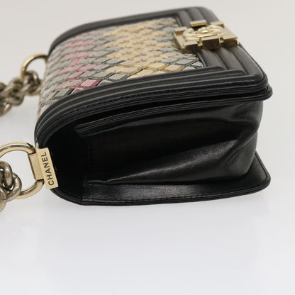 Chanel Boy Black Chain Shoulder Bag