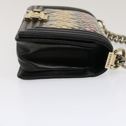 Chanel Boy Black Chain Shoulder Bag