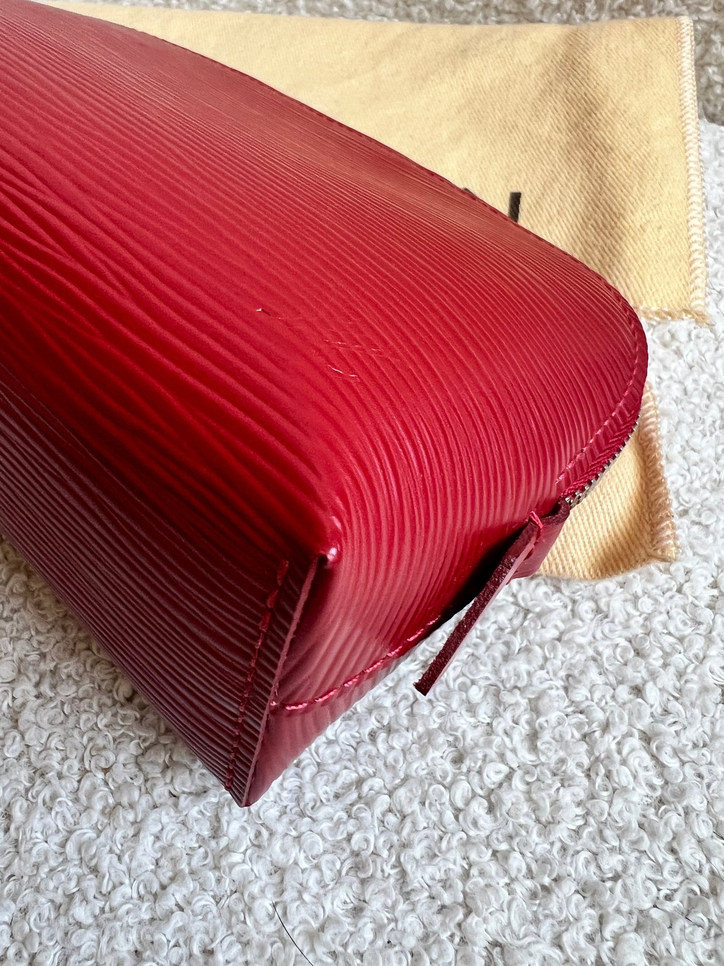 Louis Vuitton Cosmetic Pouch PM Red Epi