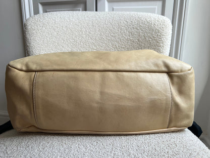 Chanel Beige Edgy Lambskin Large Hobo