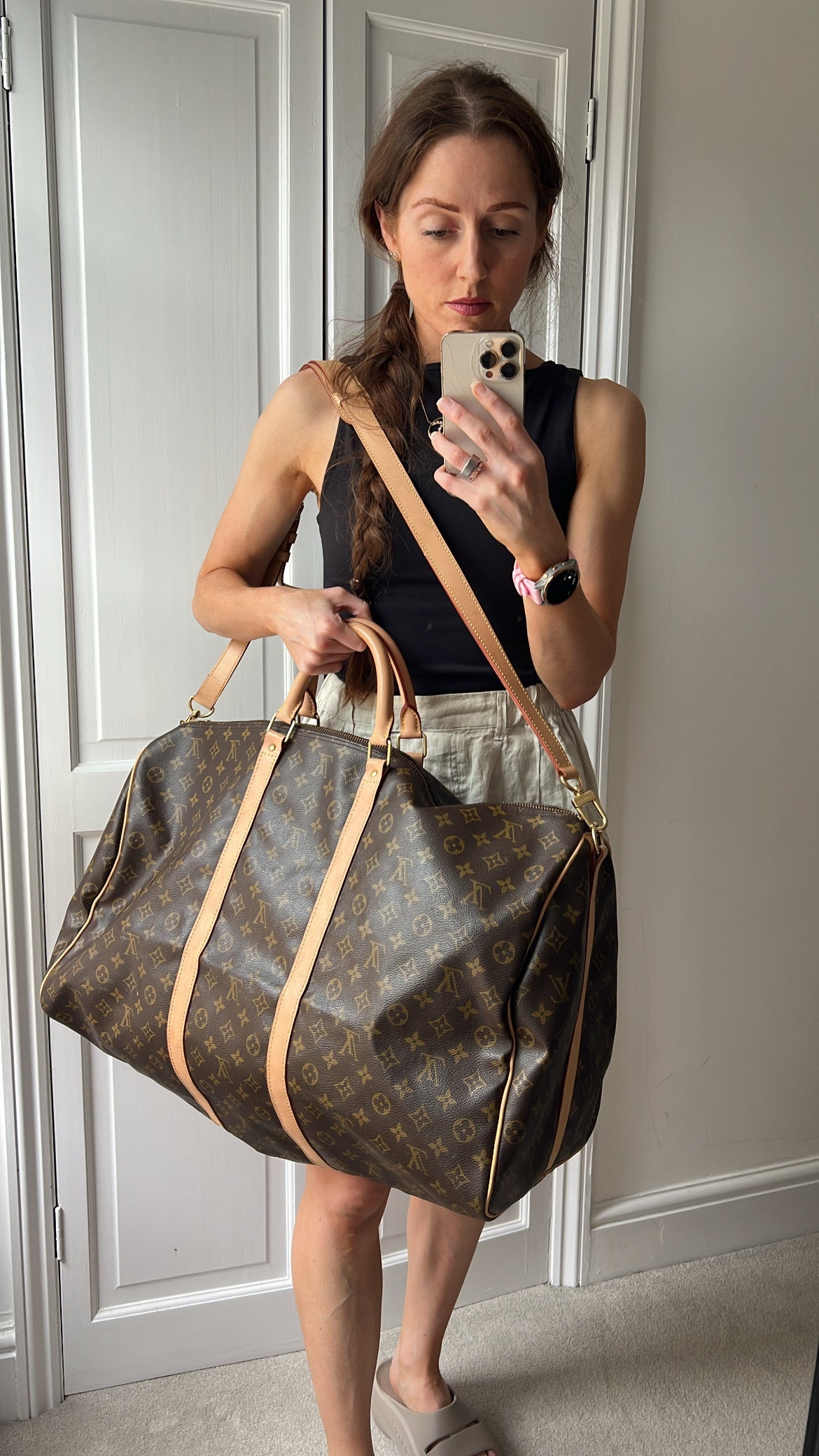 Louis Vuitton Vintage Keepall Bandouliere 60