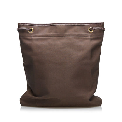 Prada Canapa Logo Crossbody Brown Canvas