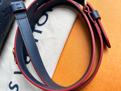 Louis Vuitton V Tote MM Navy Empreinte (RRP £2,390)