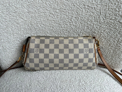 Louis Vuitton Eva Clutch Damier Azur