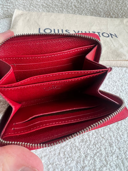 Louis Vuitton Zippy Coin Purse in Red Epi (RRP £390)