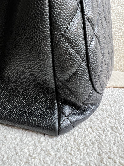 Chanel Black Caviar Grand Shopper Tote Gold Hardware (GST)