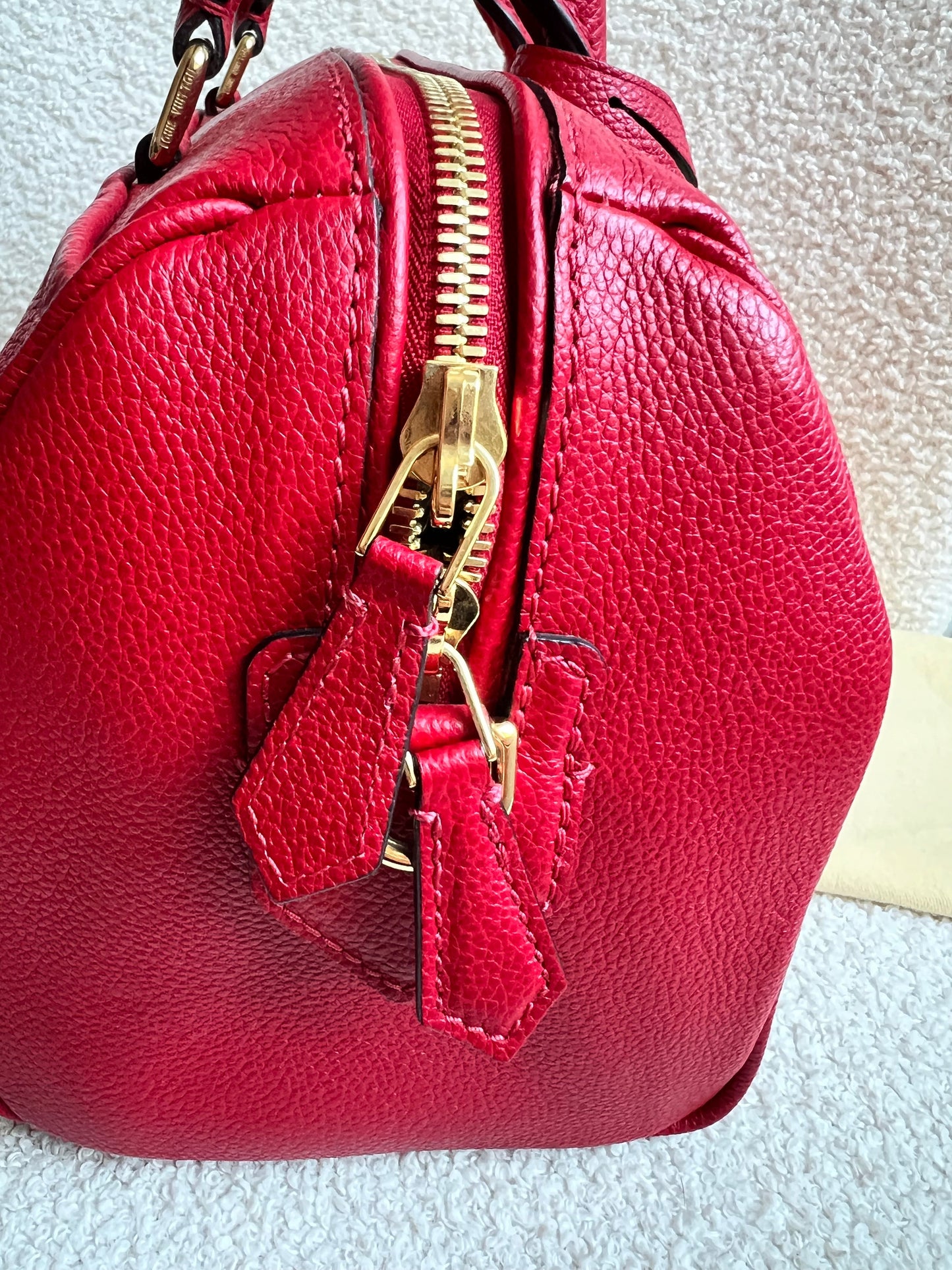 Louis Vuitton Speedy 25 Red Empreinte (RRP £1,840)