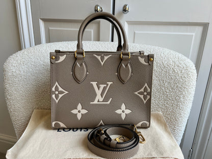 Louis Vuitton On the Go Bicolour PM Empreinte (RRP £2,520)