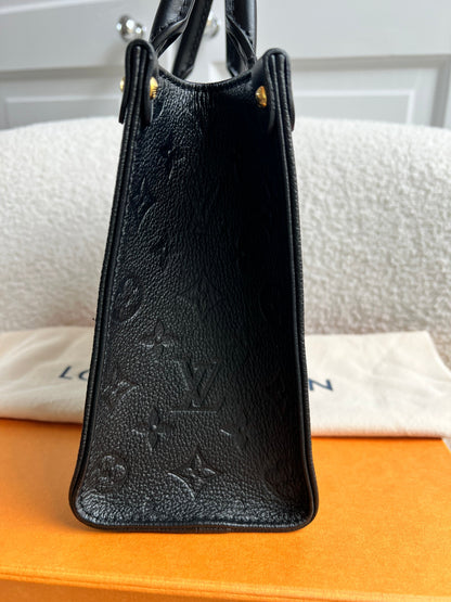 Louis Vuitton On the Go Black PM Empreinte (RRP £2,420)