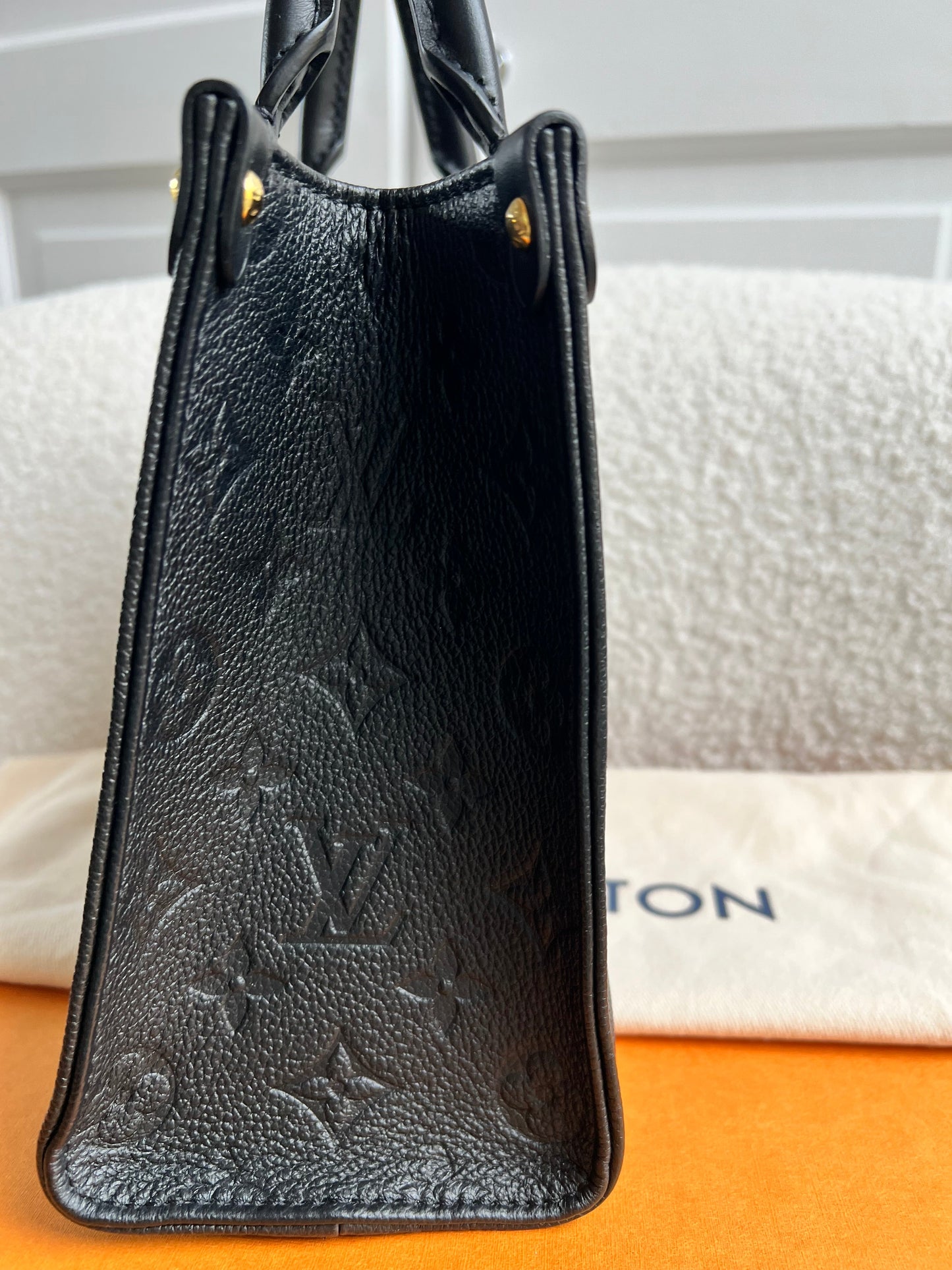 Louis Vuitton On the Go Black PM Empreinte (RRP £2,420)