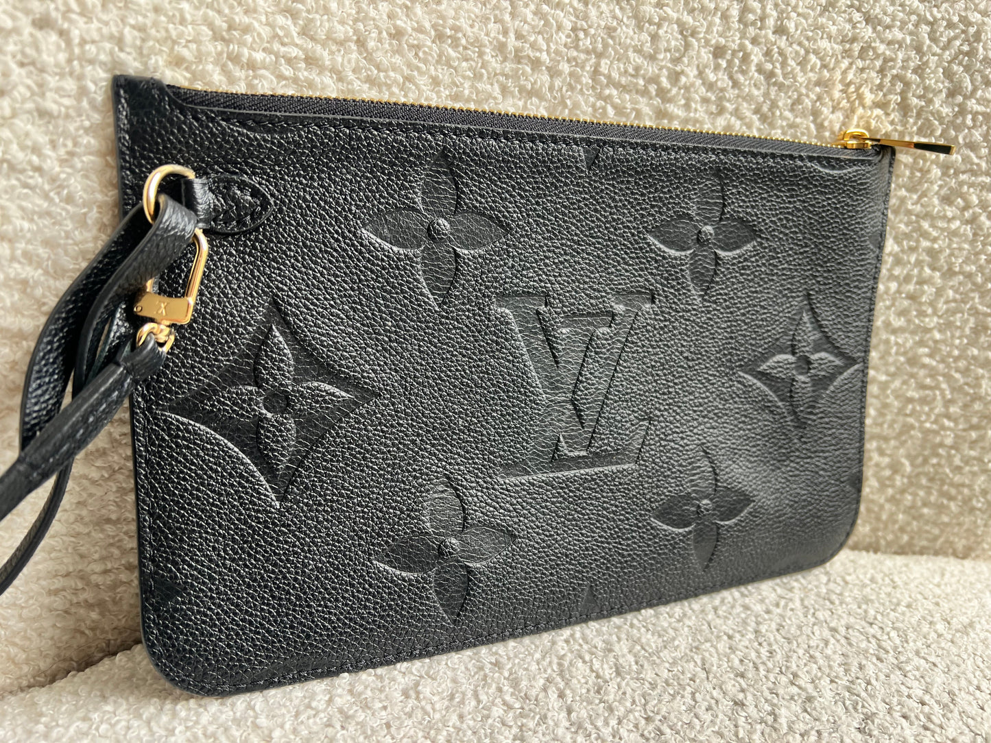Louis Vuitton Pouch (from Neverfull) Black Empreinte