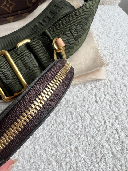 Louis Vuitton Multi Pochette Accessoires Khaki (RRP £2030)