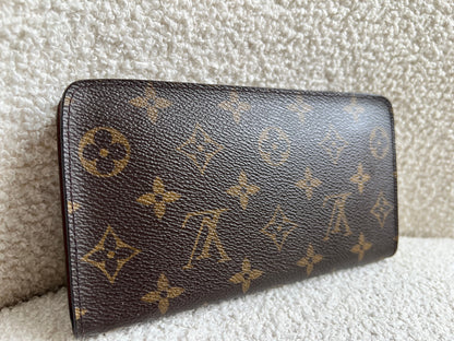 Louis Vuitton Porte Monnaie Zip Around Long Wallet in Monogram
