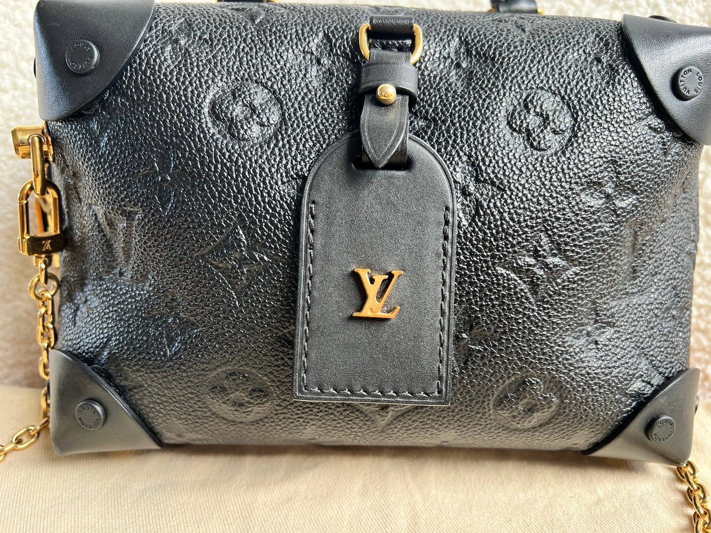 Louis Vuitton Black Empreinte Petite Malle Souple Bag (RRP £2420)