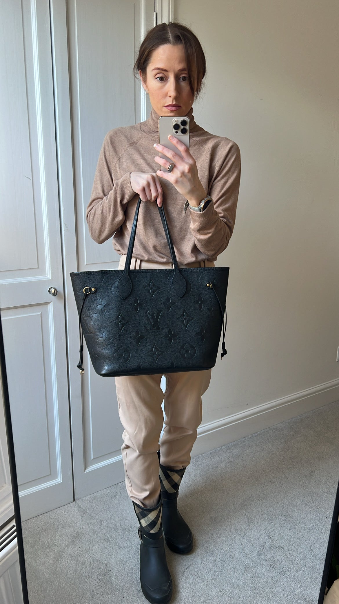 Louis Vuitton Neverfull MM Black Empreinte (RRP £1,970)
