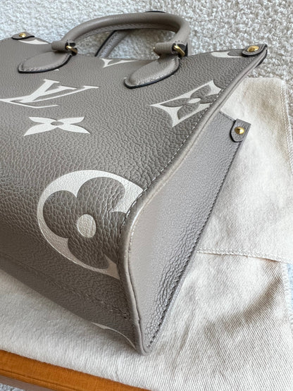 Louis Vuitton On the Go Bicolour PM Empreinte (RRP £2,520)