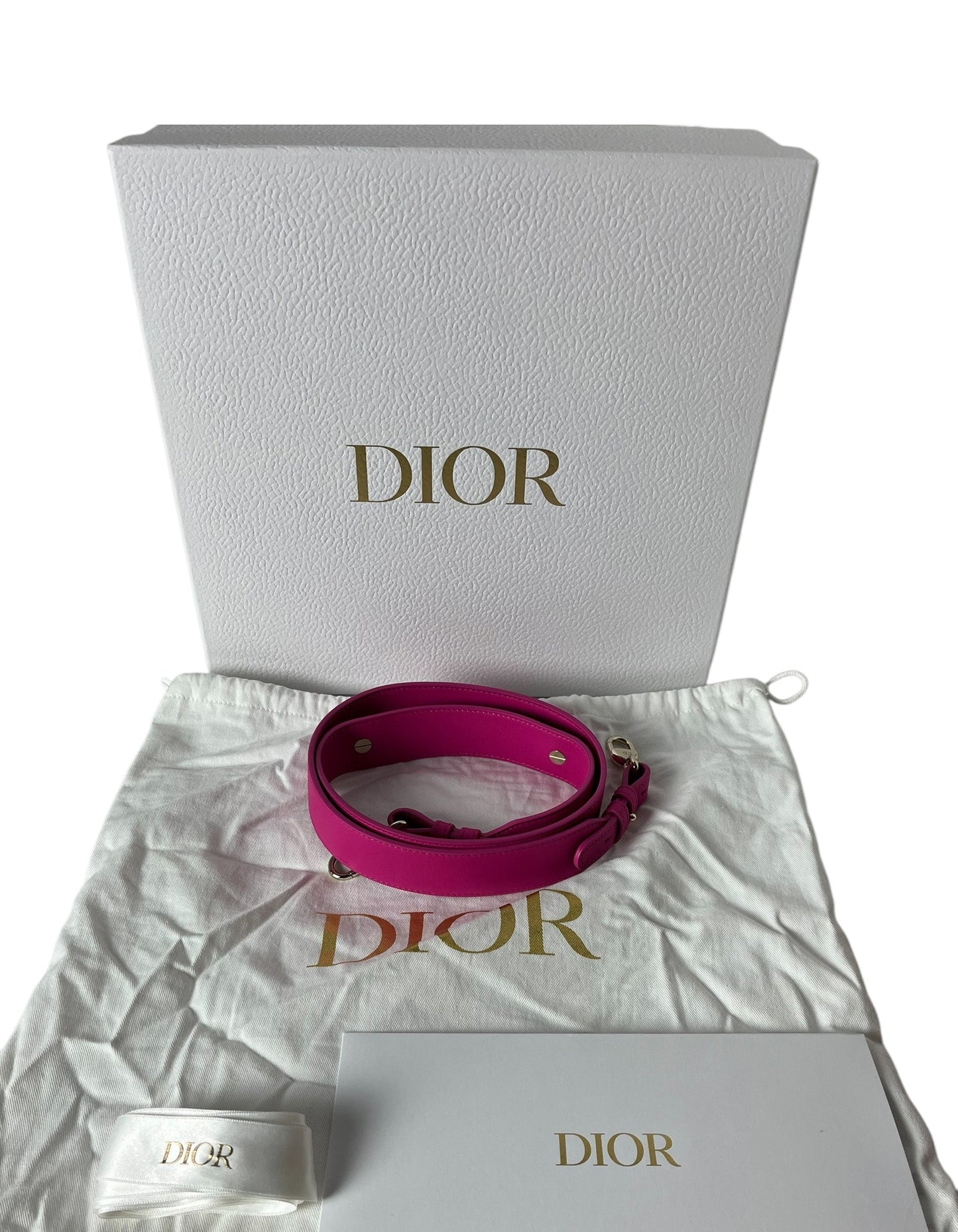 Dior 2023 Pink Leather My Abcdior Small Lady Dior Bag