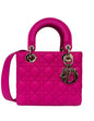 Christian Dior 2023 Rani Pink Leather Cannage Quilted My Abcdior Small Lady Dior Bag